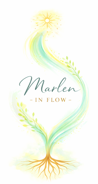 Logo „Marlen – In Flow“, helle Sommer-Variante